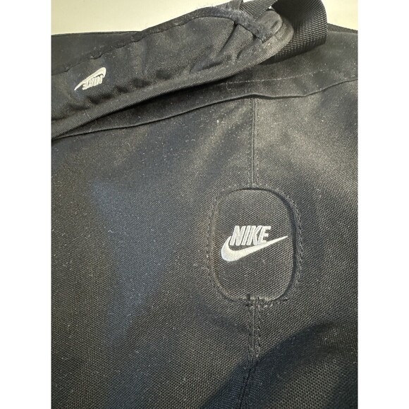 Vintage Nike Black Messenger Travel Shoulder Bag Cordura Nylon Crossbody Laptop - Picture 2 of 12